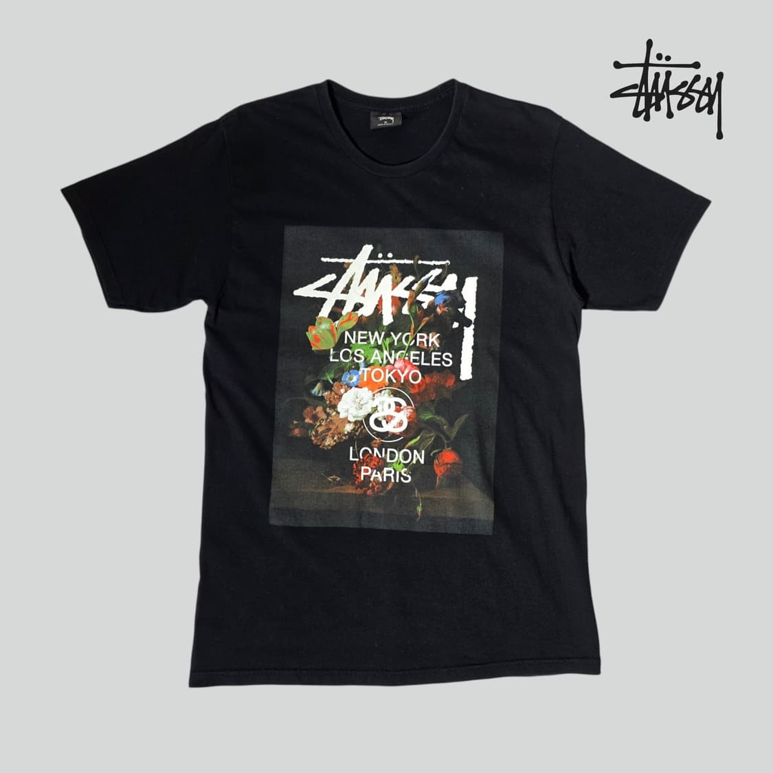 [M]스투시 빅스탁 플라워 반팔 상품이미지1