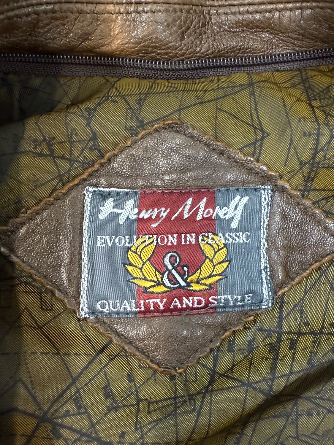 헨리 모렐 램스킨 레더 봄버 자켓 상품이미지7