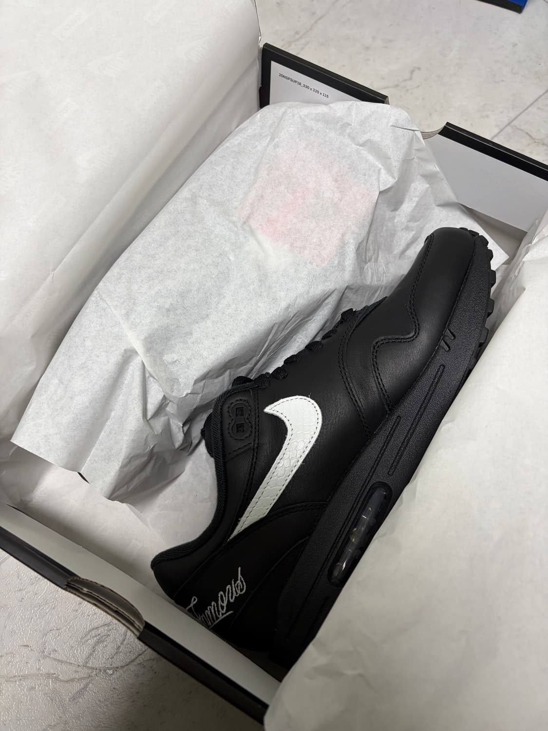 나이키 x 슈프림 에어맥스 1 '87 블랙 화이트 - 25SS 상품이미지3