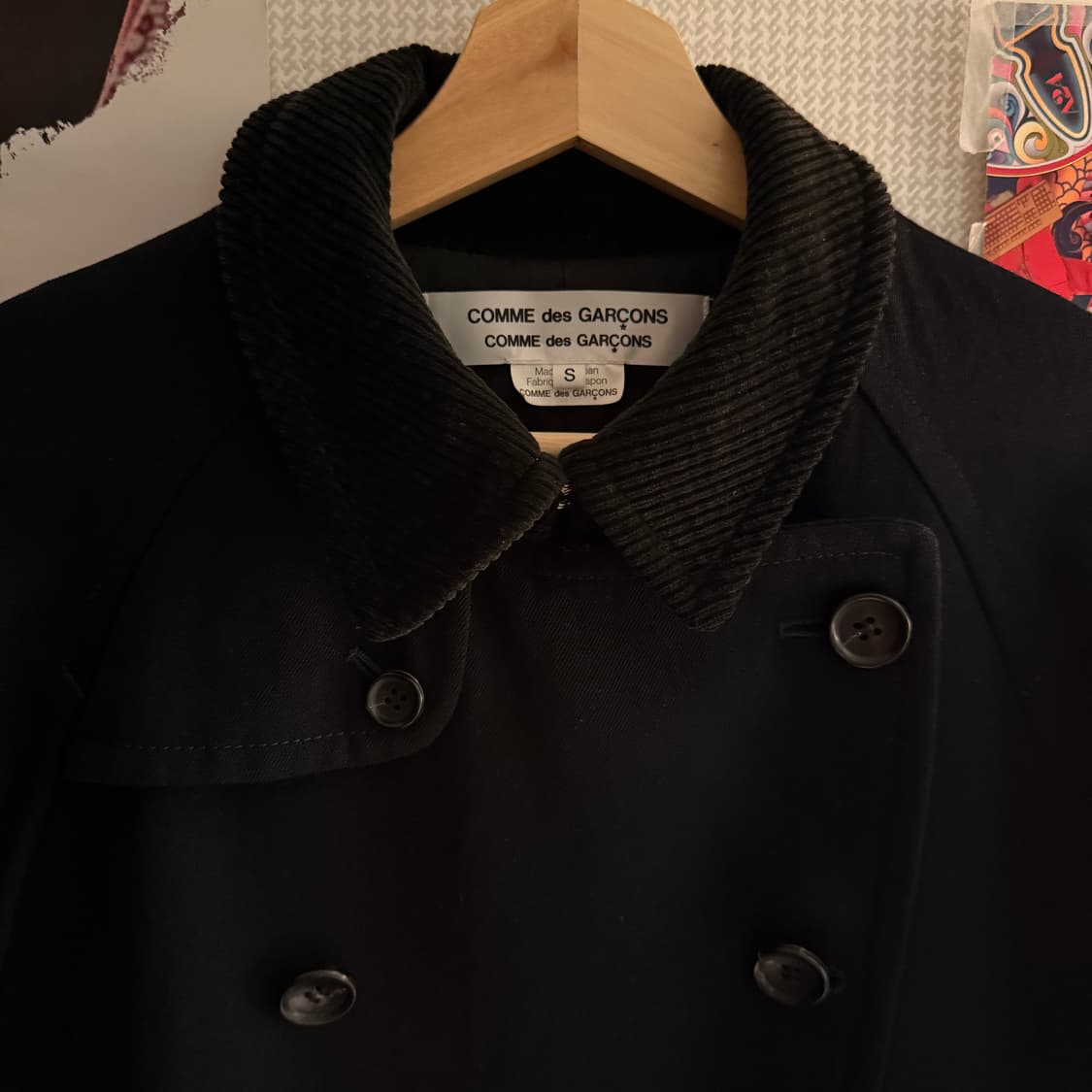 꼼데가르송 코듀로이 카라 피코트 상품이미지2