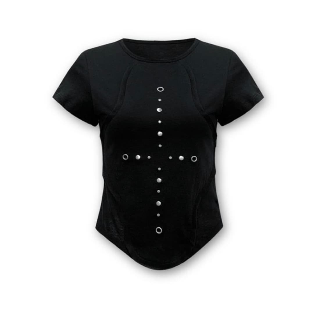 0104 patch cross t-shirt 상품이미지1