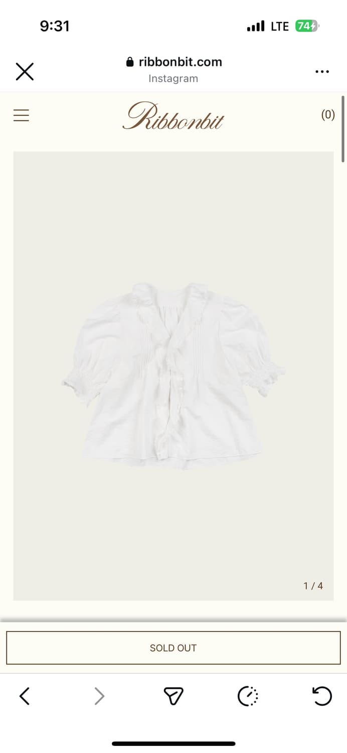 Ribbonbit rosie ruffle blouse 상품이미지1