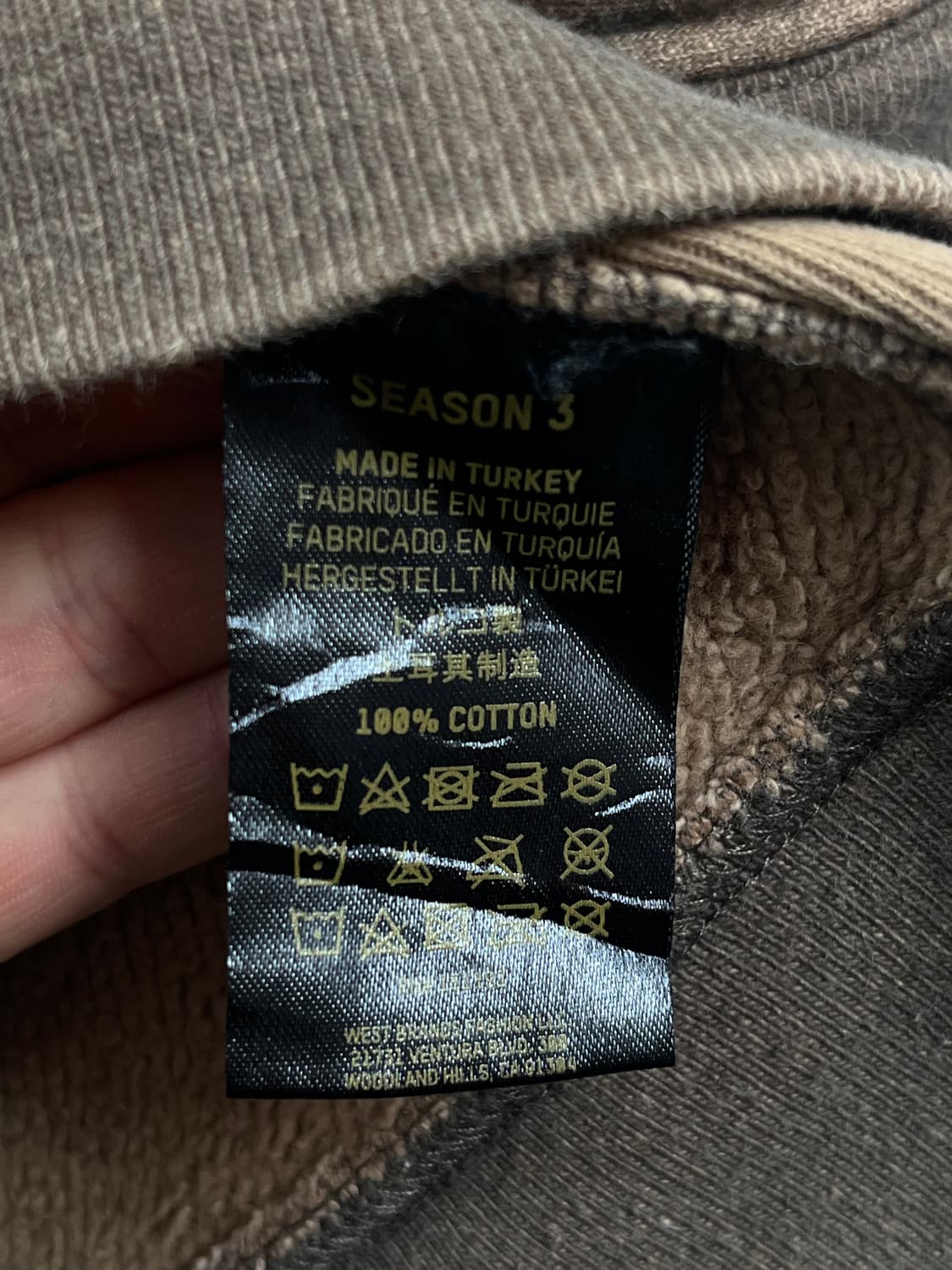 Yeezy Season 3 리프 카모 후드티 S 상품이미지4