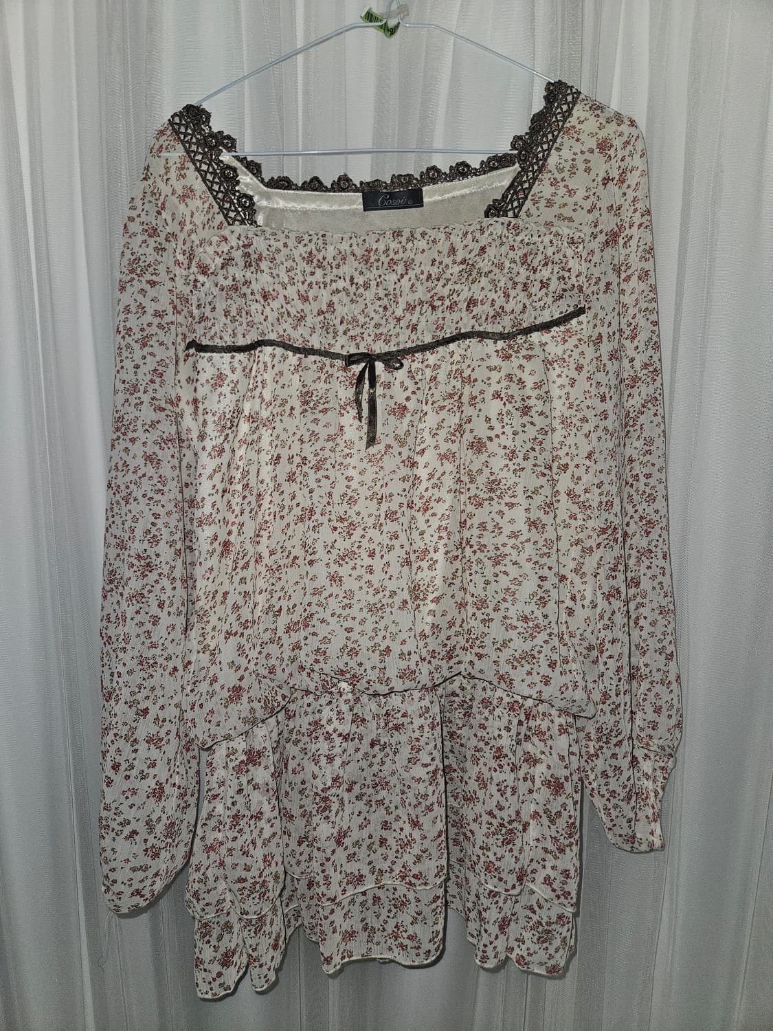 cosoi 빈티지 모리걸 리본 블라우스 니혼진 히메갸루 페어리 그런지 상품이미지2