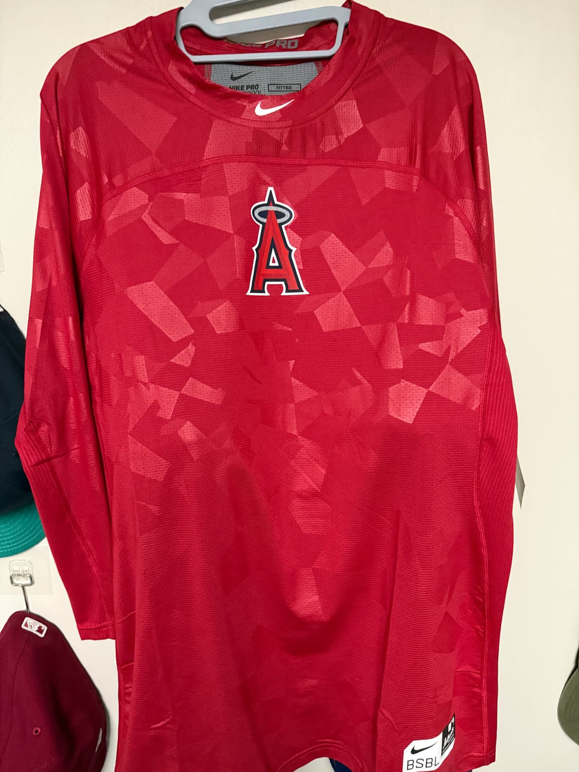 나이키 mlb 하이퍼쿨 LA 에인젤스 선수용 언더티 상품이미지1