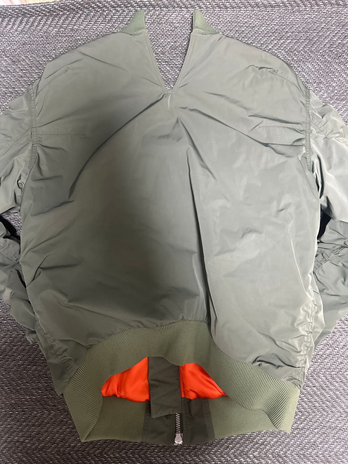 마틴로즈 백 슬릿 오버 사이즈 봄버 상품이미지3