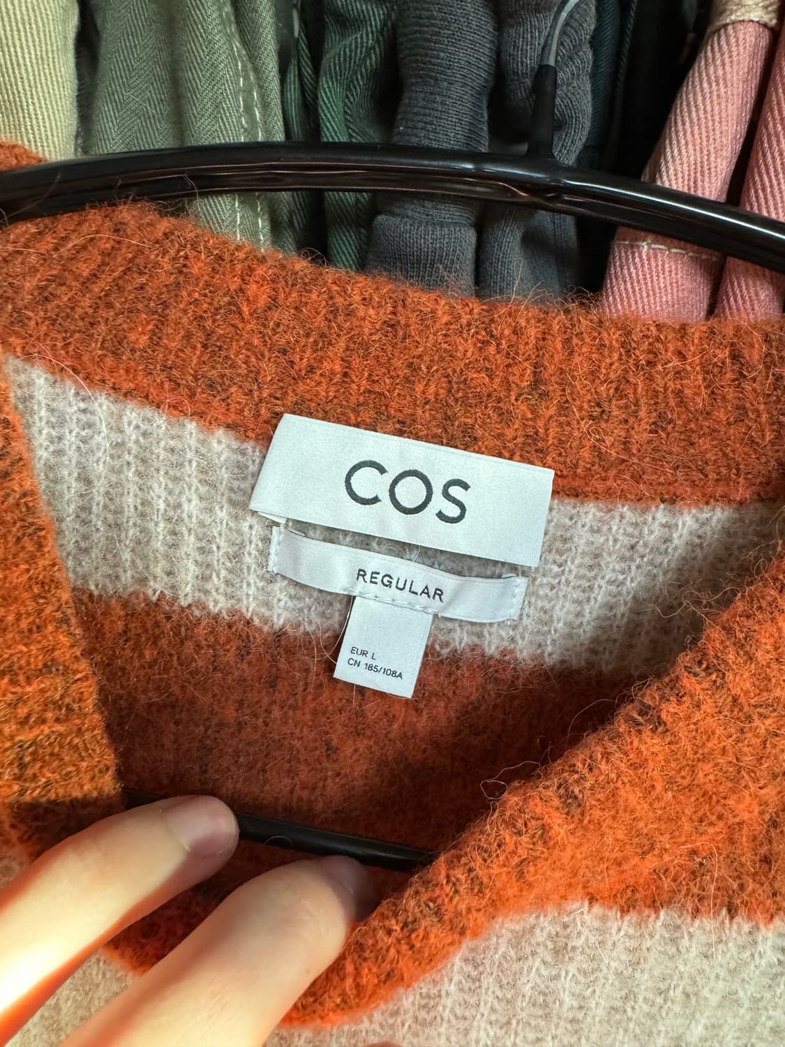 COS (코스) 시즌6 f/w 스트라이프 니트 L 상품이미지3