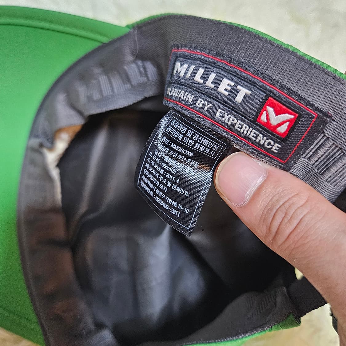 밀레(MILLET) 고어텍스 그린 볼캡 Free 상품이미지6