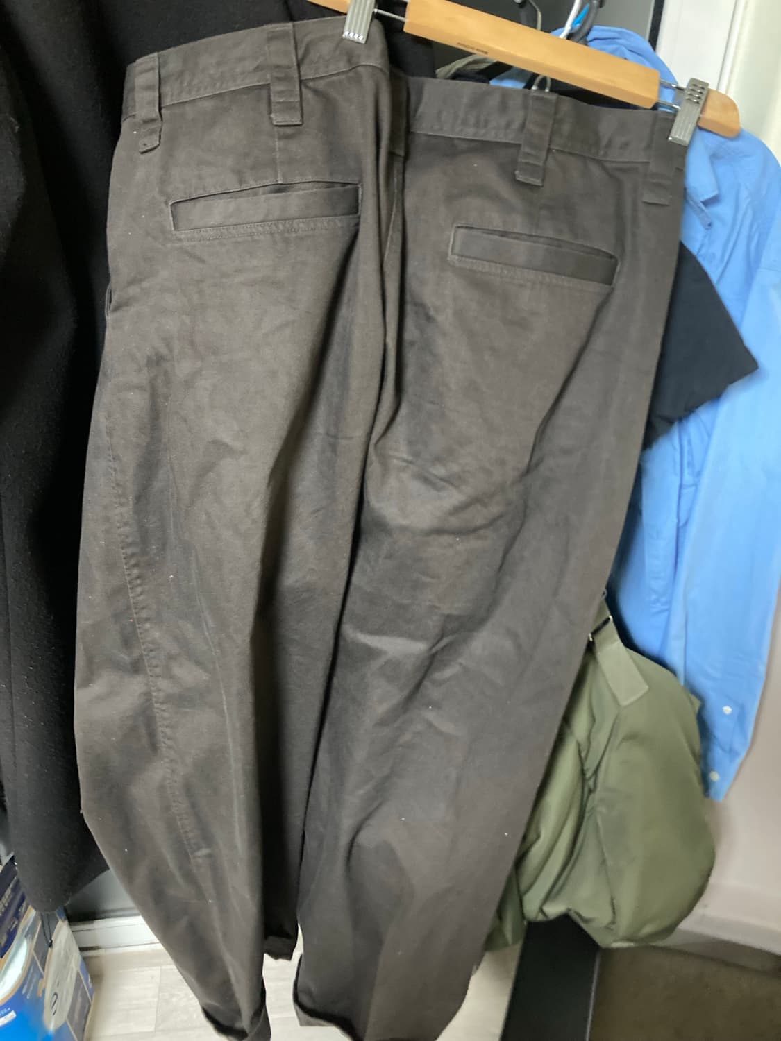 유니클로 U 와이드핏 치노팬츠 다크 브라운 42인치 상품이미지5