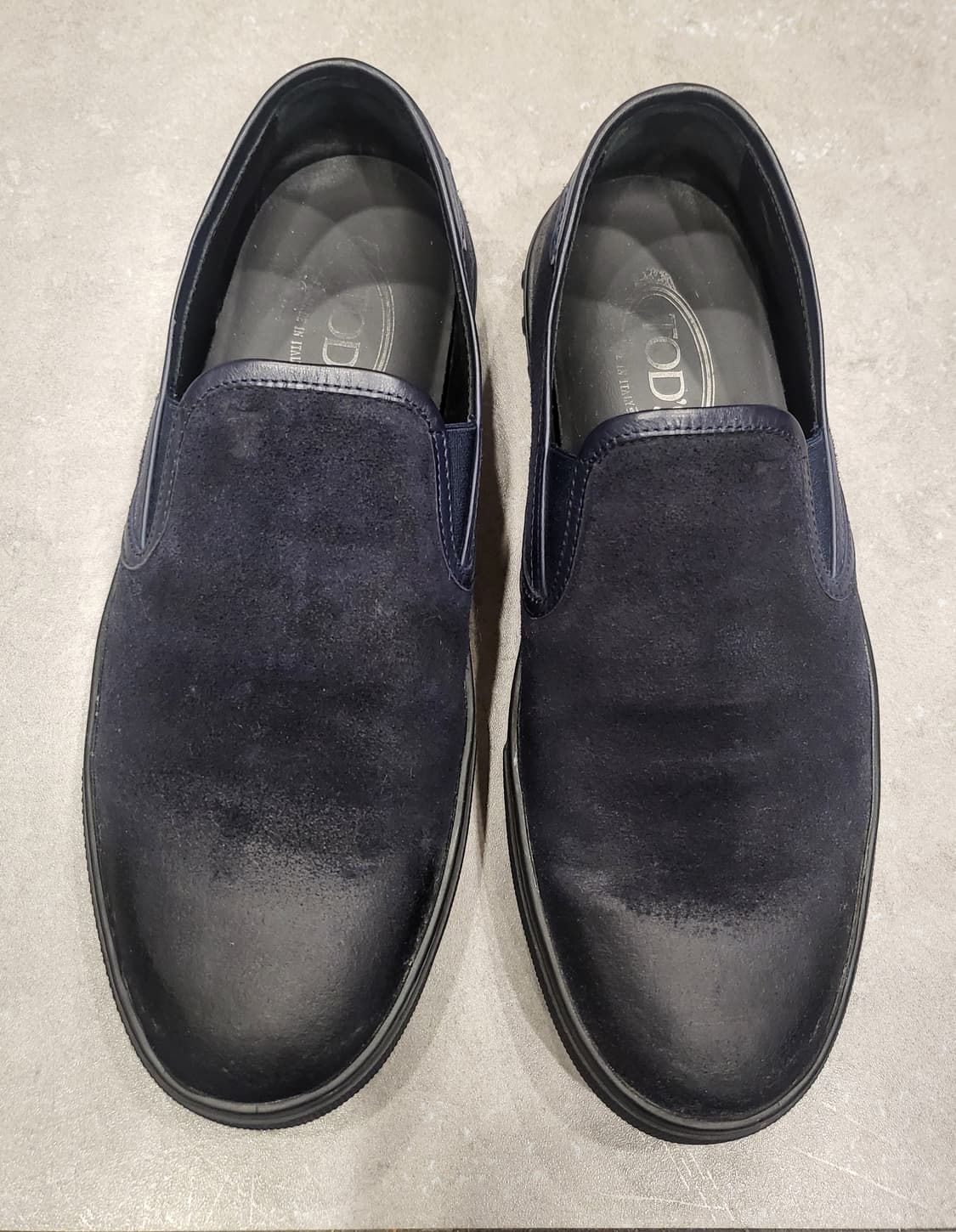 토즈 남성 딥네이비 누벅 슬립온 7.5(265) 상품이미지1