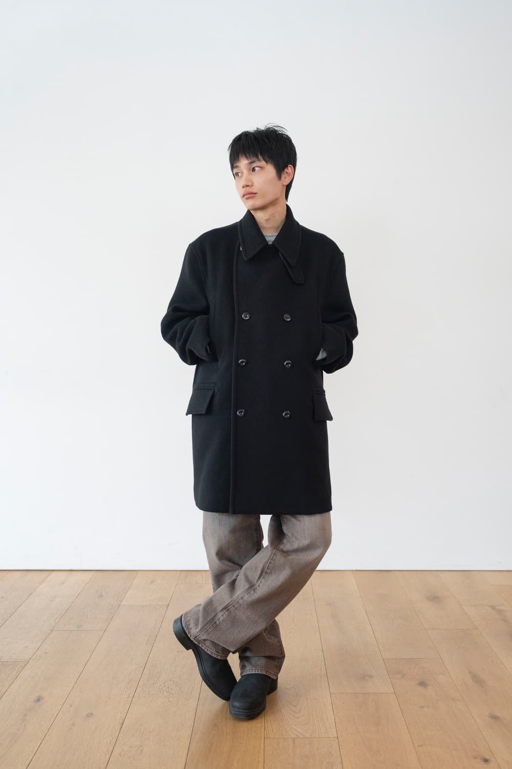HAM PEACOAT BLACK 1size 상품이미지1