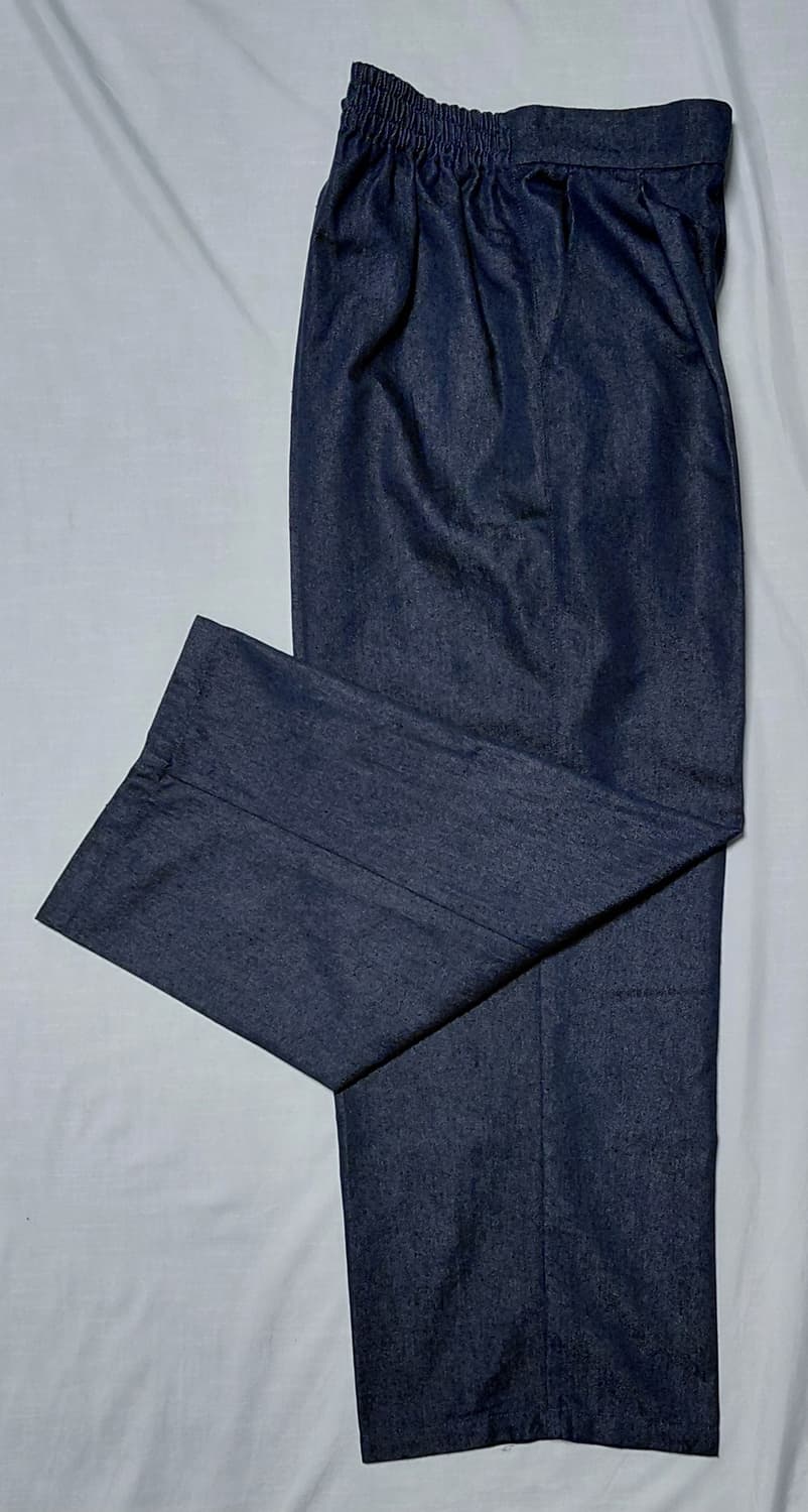 [S] 일본 grove(그로브) 핀턱 데님 라이크 와이드 팬츠 상품이미지8