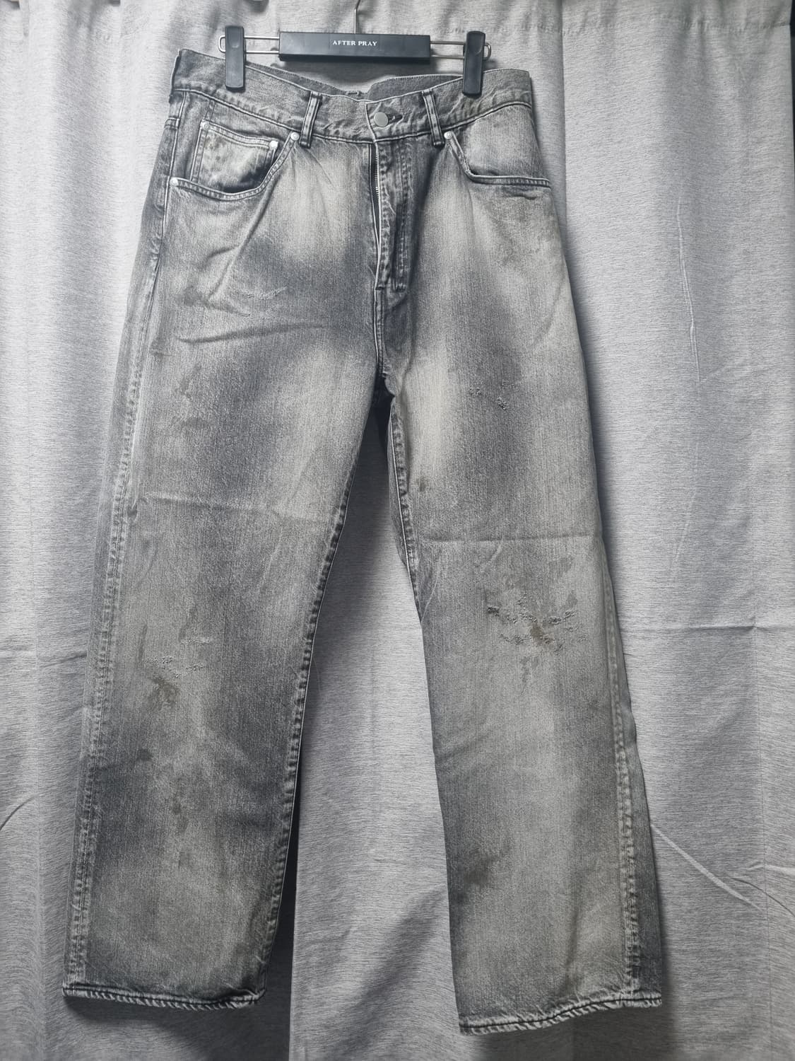 안셀름 5pk 스트ㄹㅇ드 데님 블랙 3사이즈 상품이미지1