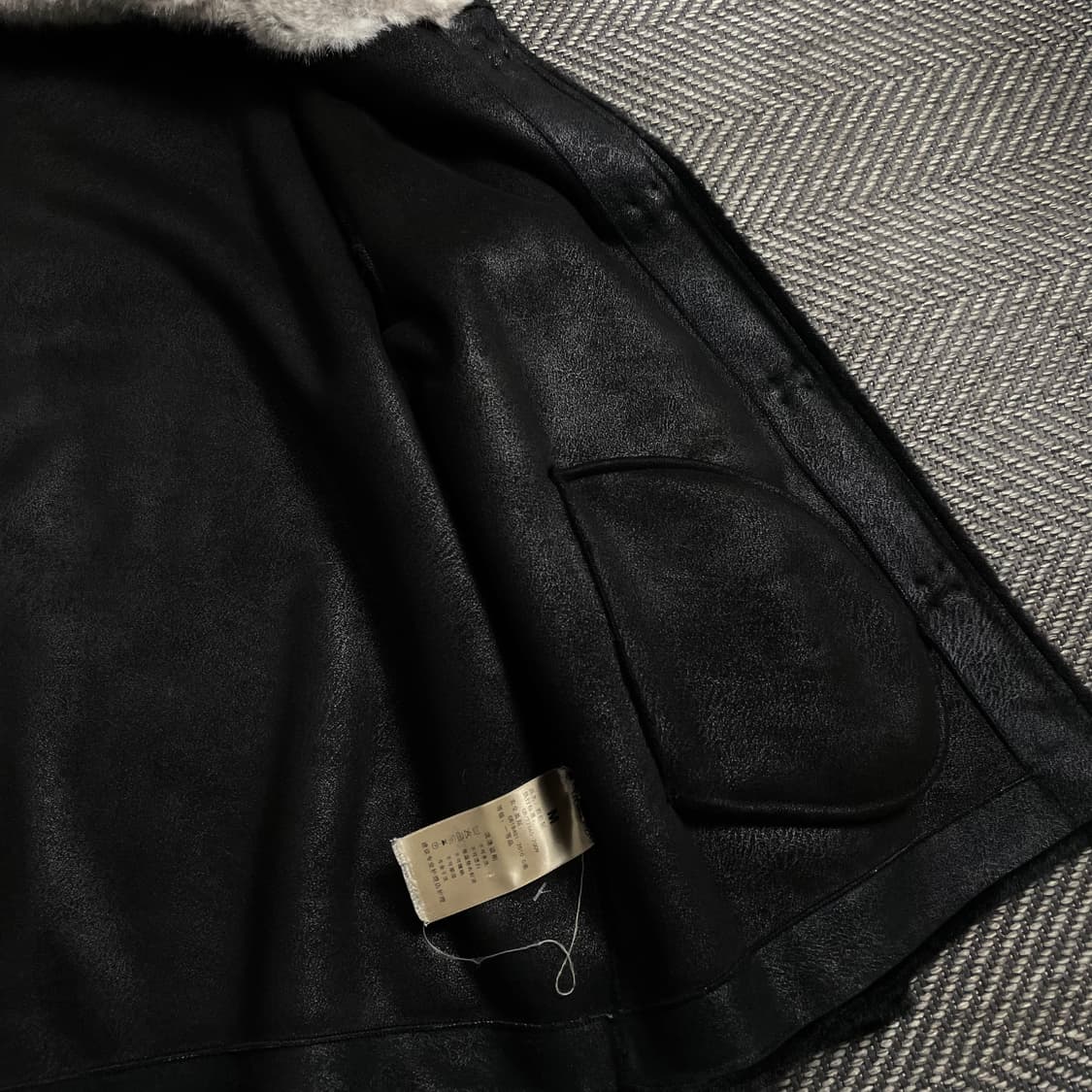 빈티지 아카이브 배색 밍크 퍼 자켓o 4669 상품이미지6