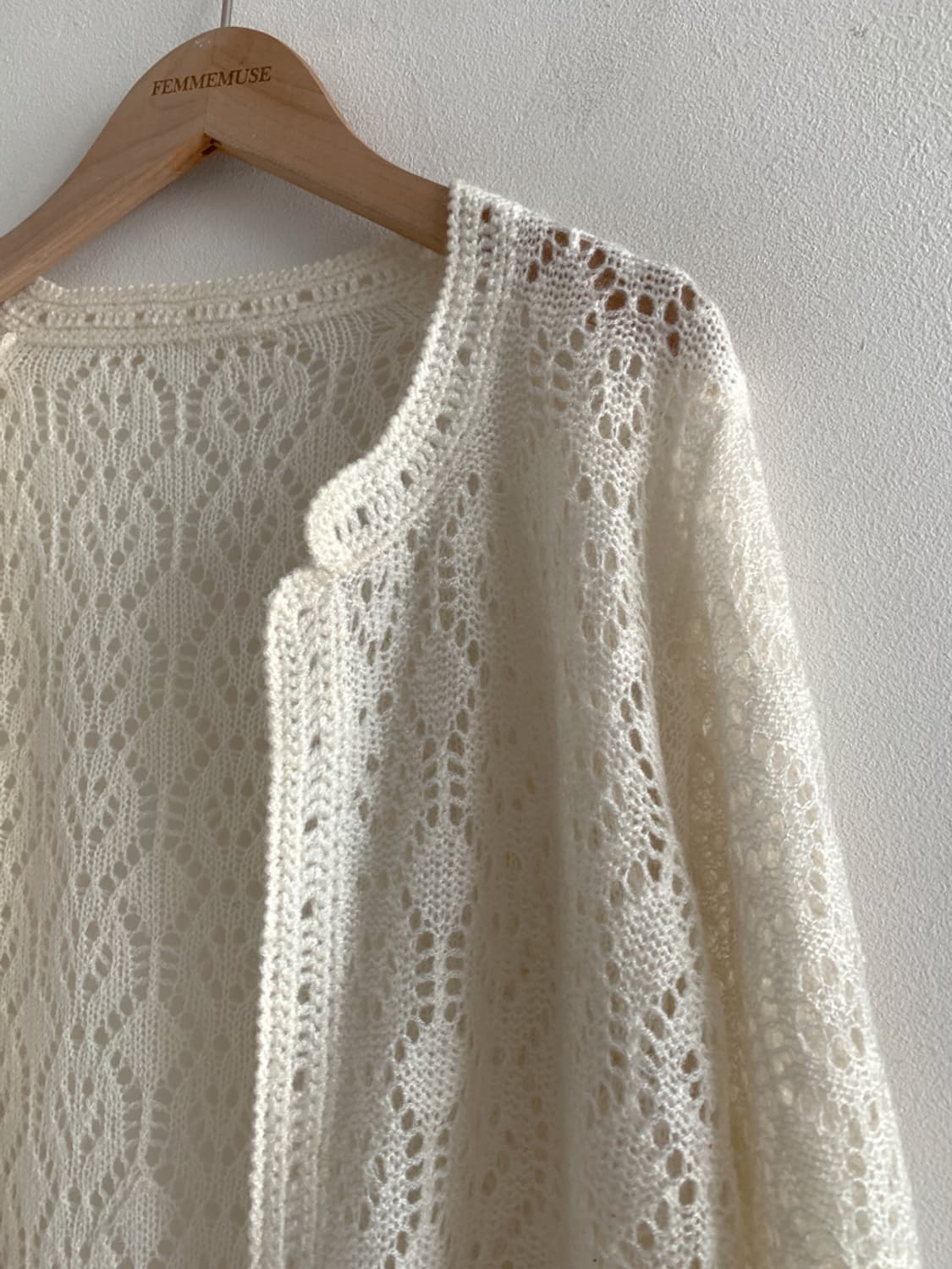Punching Knit Long Cardigan 상품이미지4