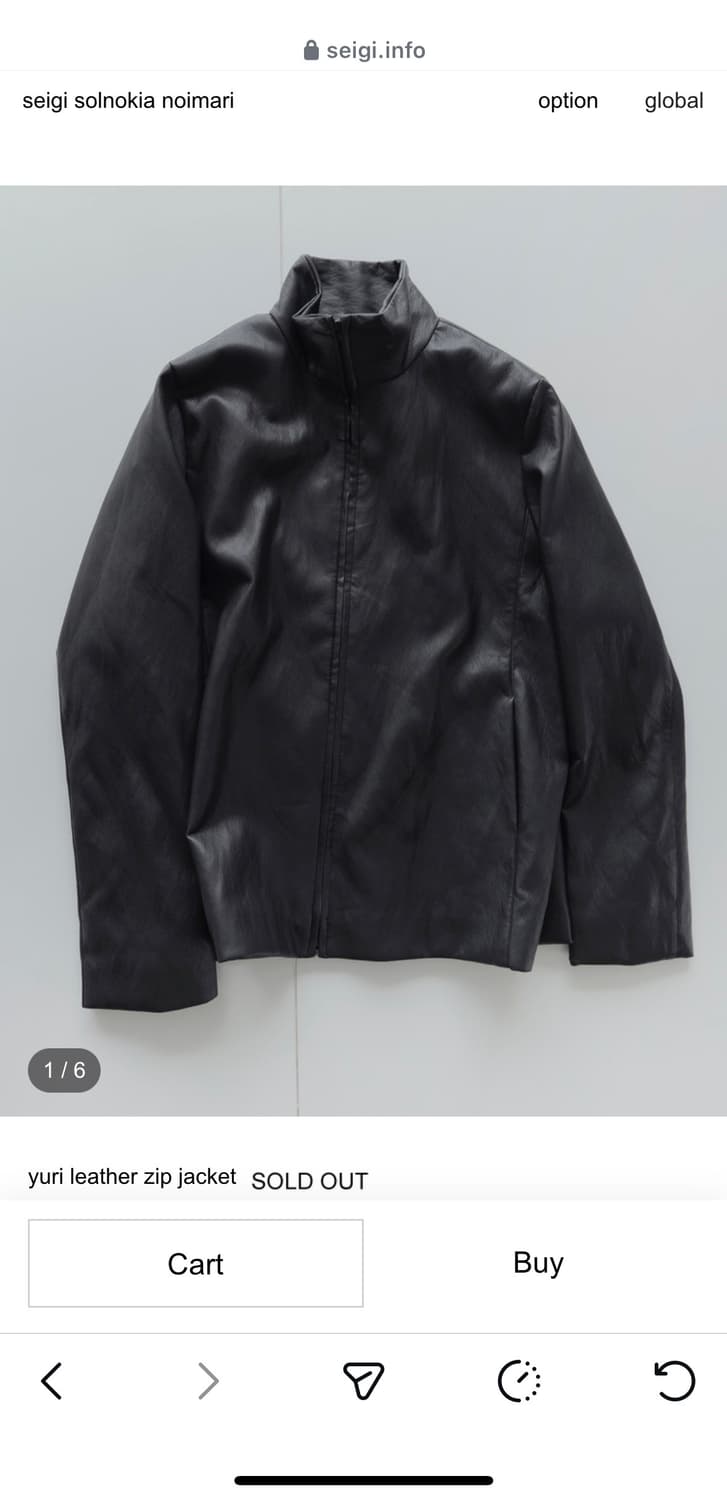 seigi yuri leather zip jacket 2사이즈 상품이미지1