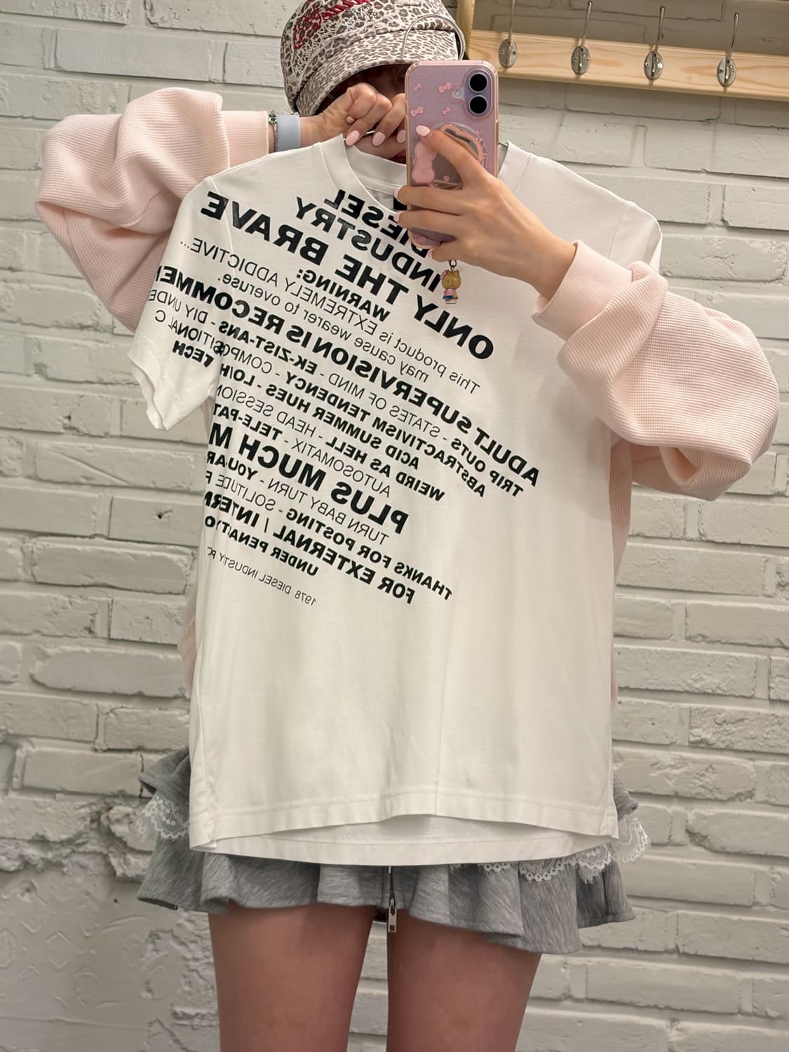 디젤 레터링 반팔 화이트 Diesel lettering 일본 빈티지 상품이미지1