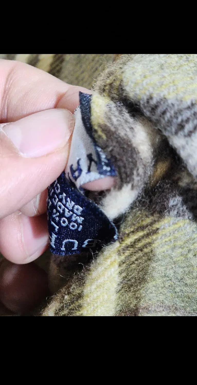 (정품) 버버리 목도리 체크 머플러 램스울 영국판  상품이미지6