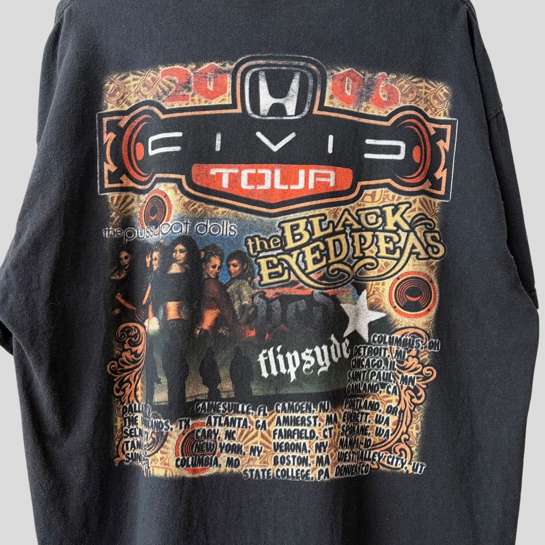 (XL)블랙아이드피스 2006 혼다 시빅 투어 반팔티셔츠 상품이미지7