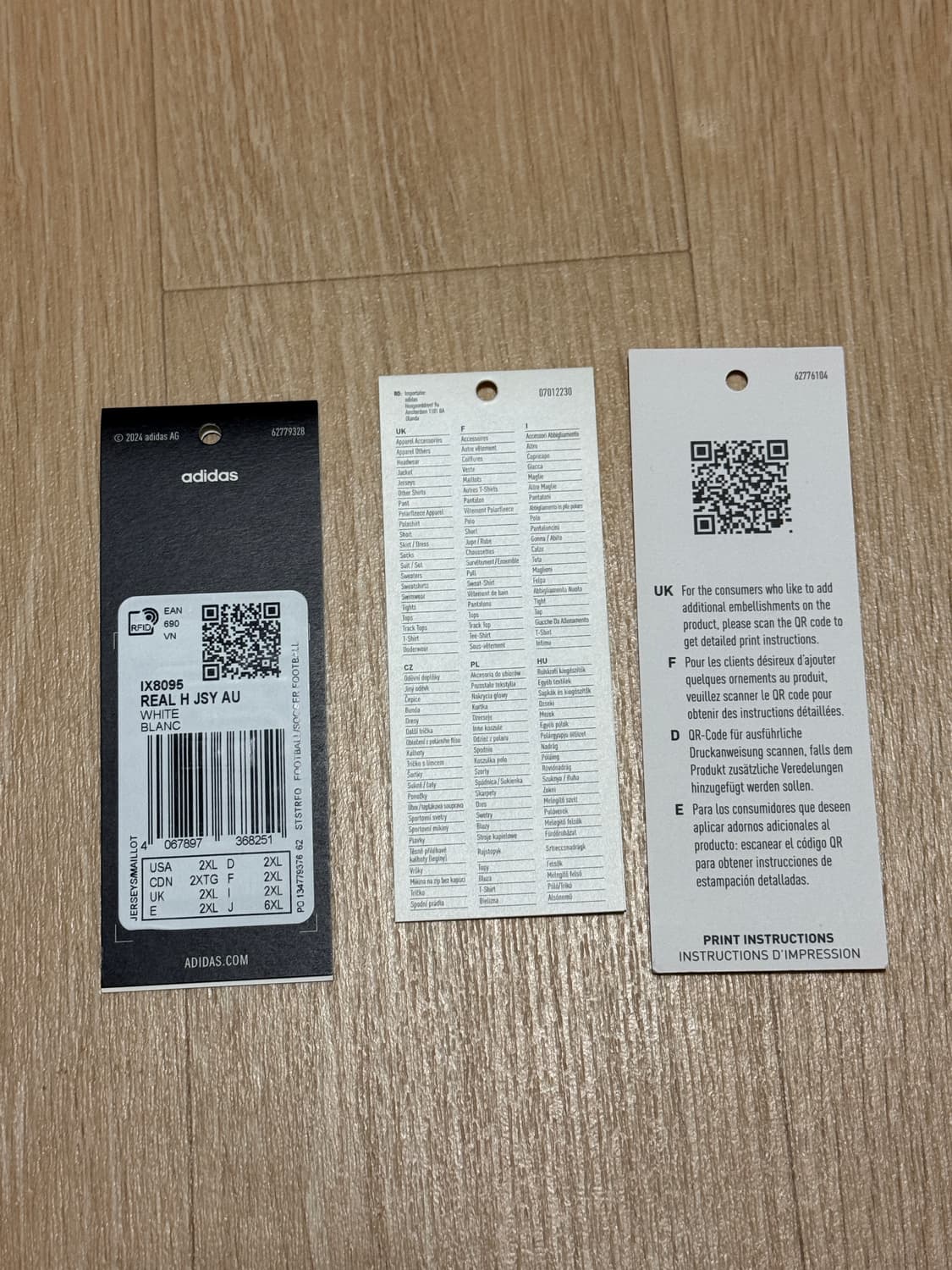 레알마드리드 24/25 벨링엄 어센틱 유니폼(풀마킹) 상품이미지8