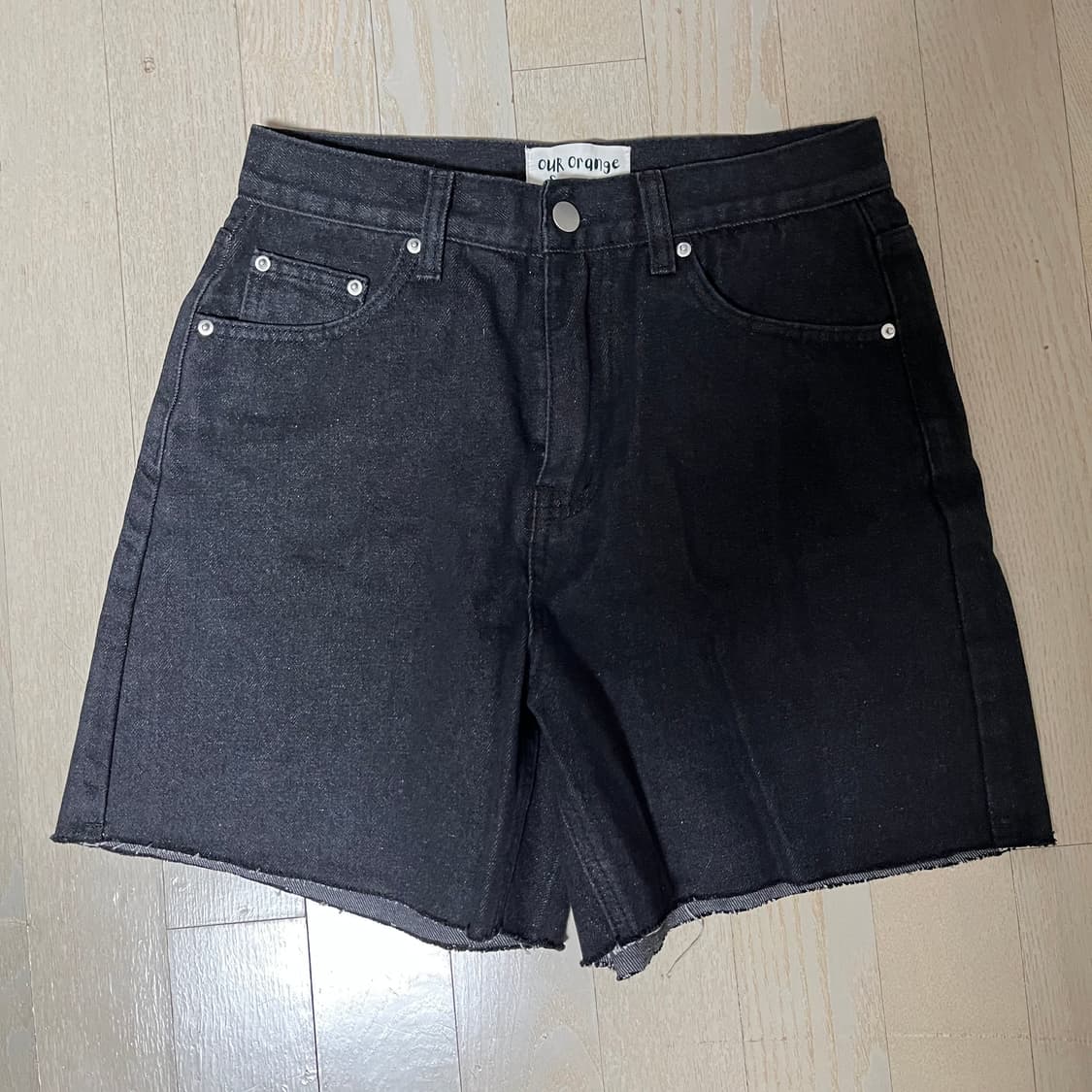 만다린트리 포쉬 데일리 4부 데님 흑청 상품이미지4