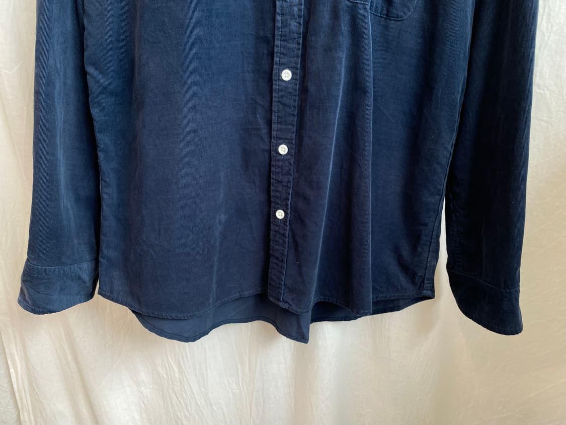 TOPVALU 네이비 코듀로이 셔츠(MEN XL) 상품이미지4