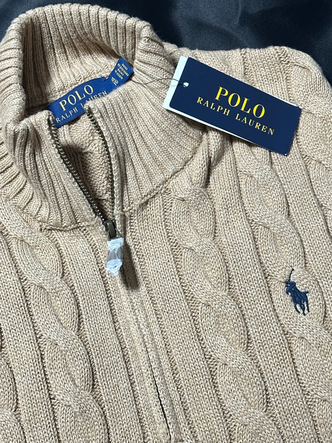 Polo cable quarter-zip  상품이미지2