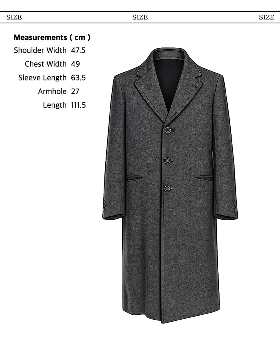 Corneliani 울 싱글 코트 (Made in Italy) 상품이미지2