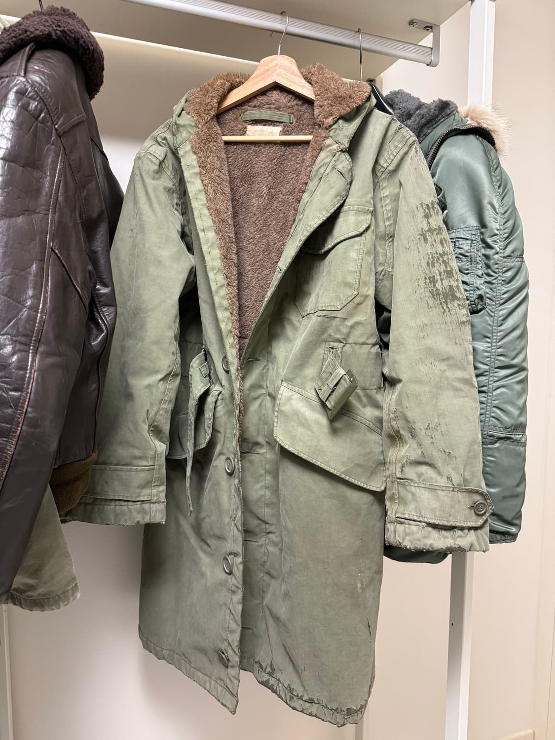 40s 미해군 USN 덱파카 알파카 빈티지코트 상품이미지1