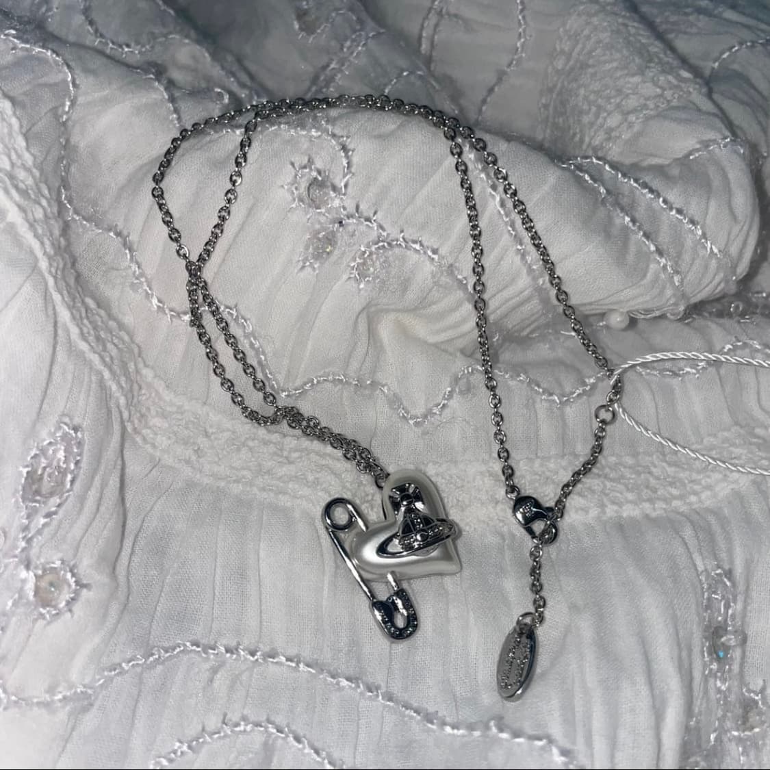 비비안웨스트우드 아카이브 오리에타 하트 orb 팬던트 목걸이 상품이미지3