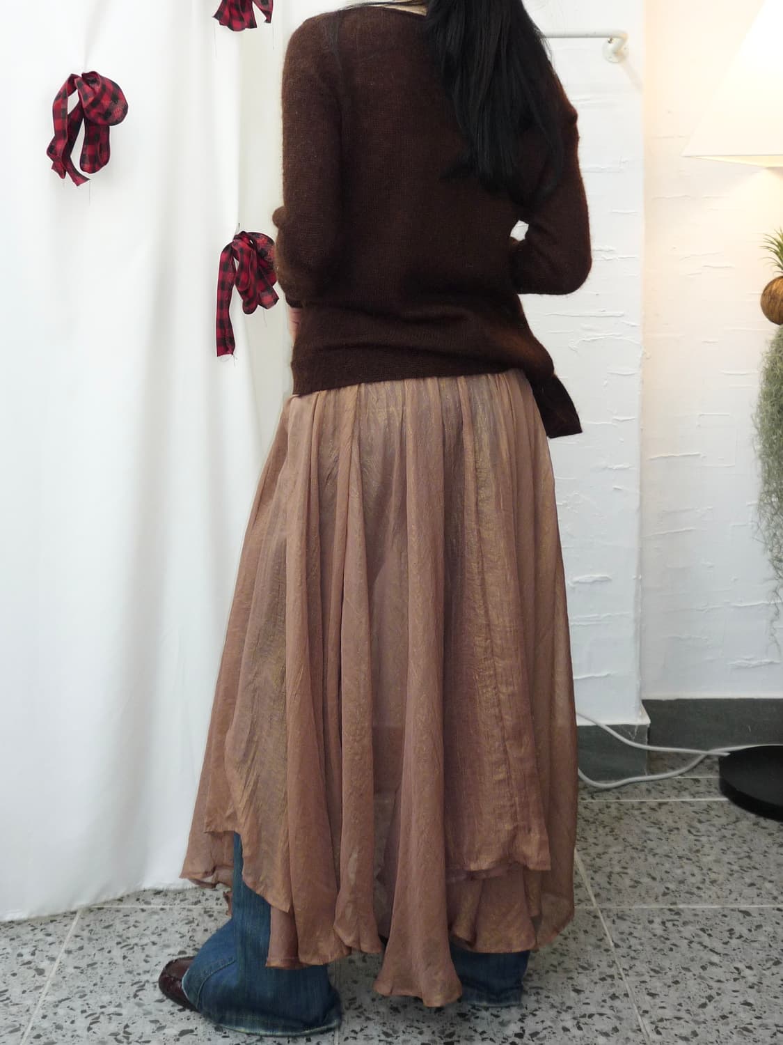 Boho sheer maxi skirt 상품이미지4
