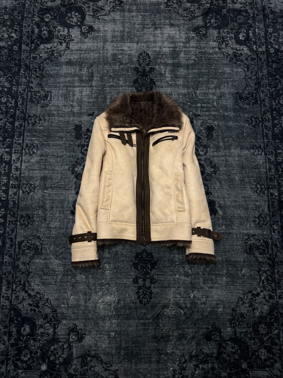 Edge rupert difference beige mouton fur  상품이미지1