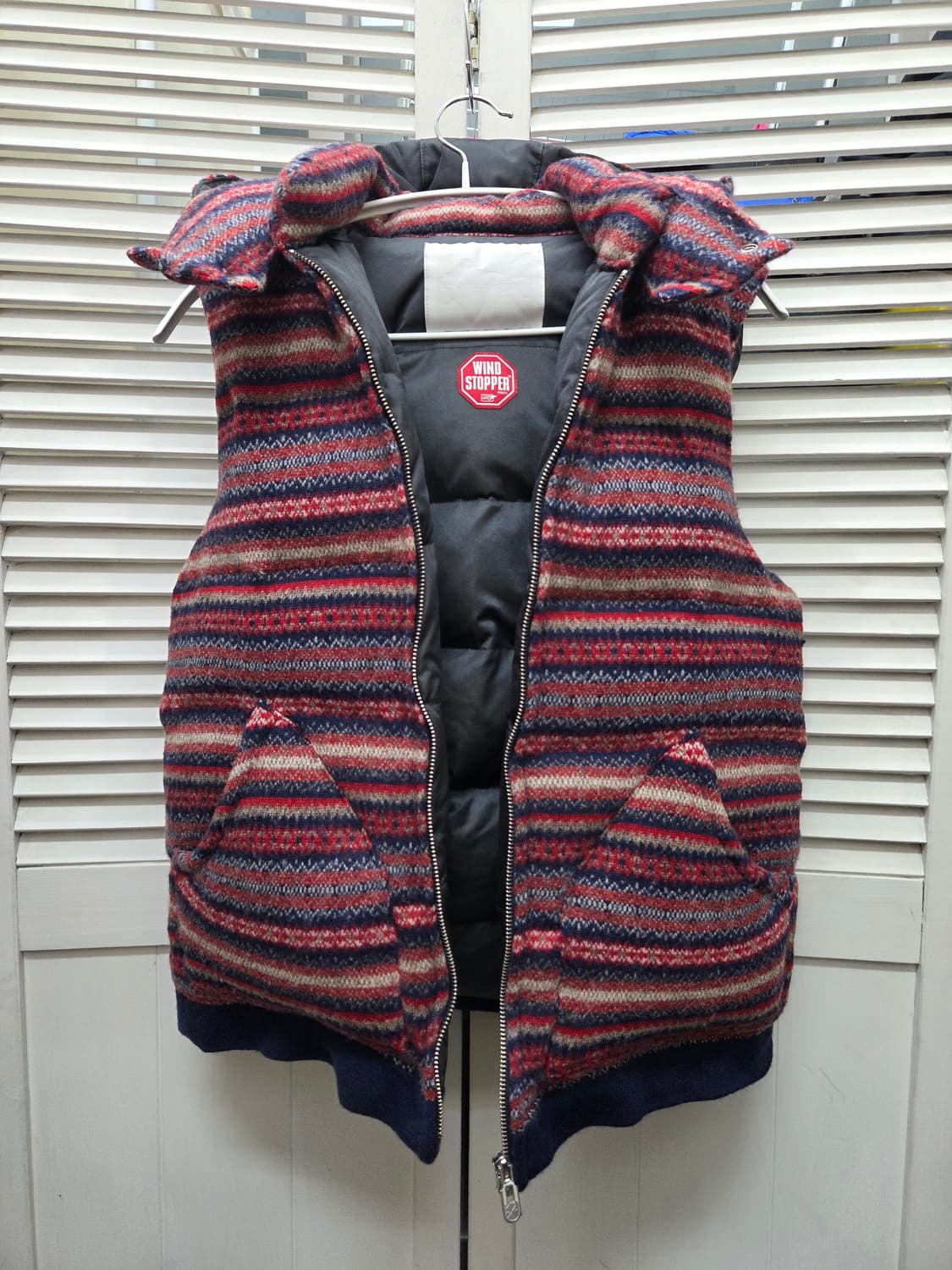 화이트마운티니어링 에스닉 니트 덕다운 베스트 상품이미지2