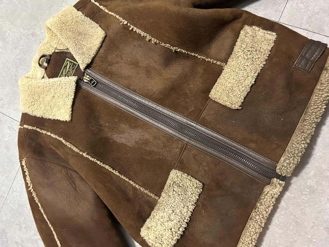 90s 크로커다일 양가죽  빈티지 무스탕 자켓 100size   상품이미지4