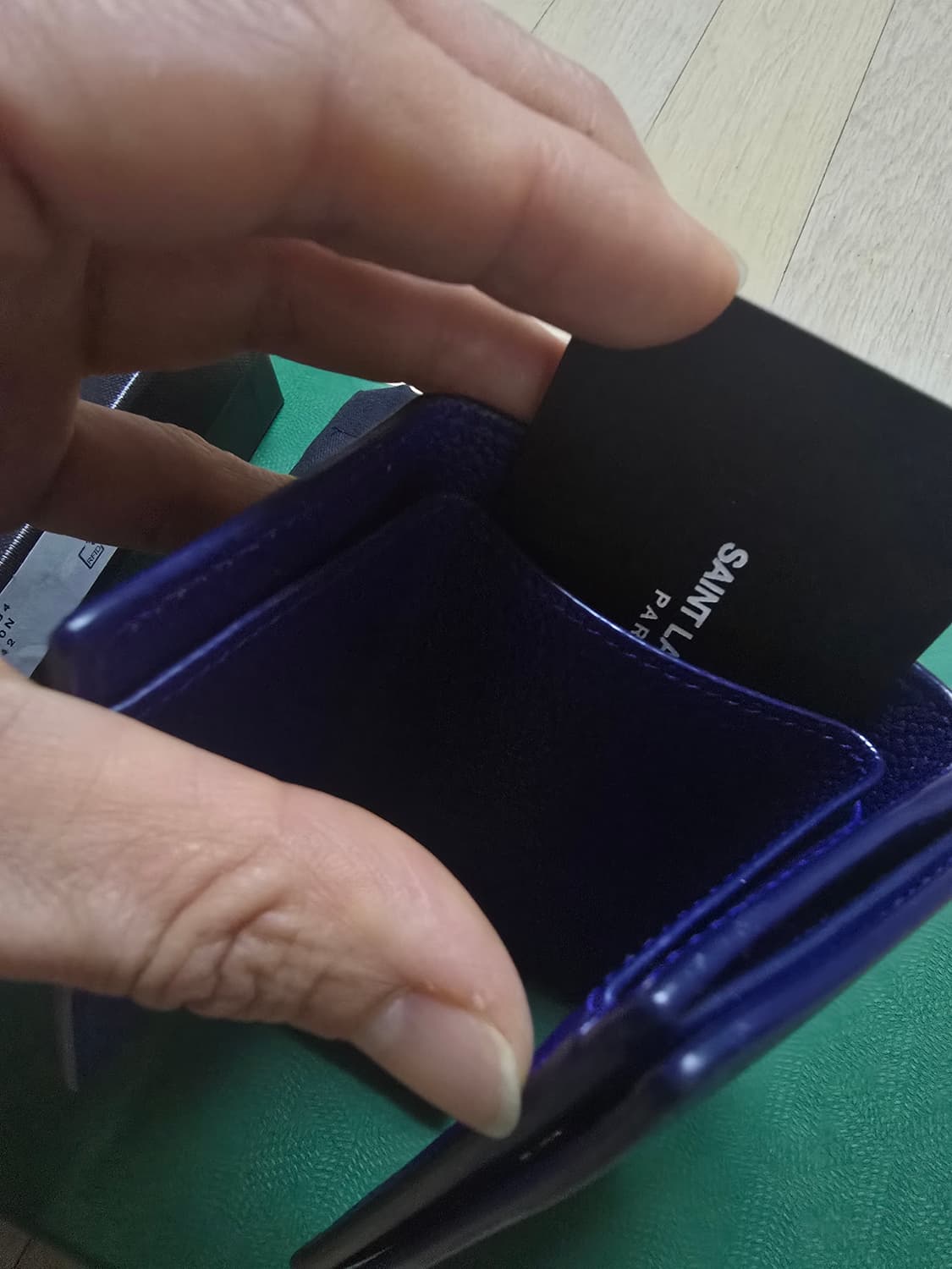 (점품)생로랑 미니 지갑 풀박스 상품이미지6