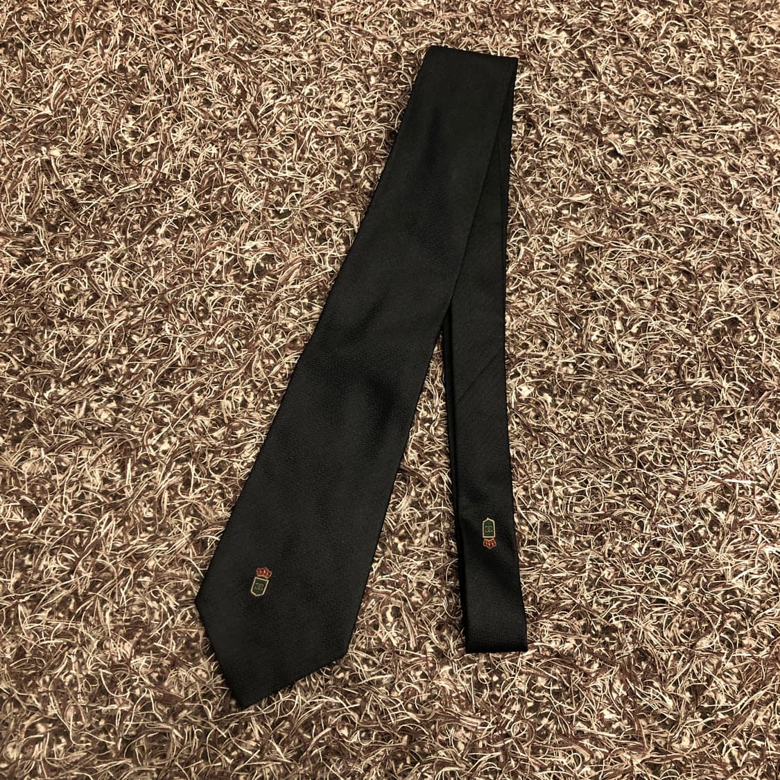 빈티지 샤넬 로고 실크 넥타이 상품이미지1