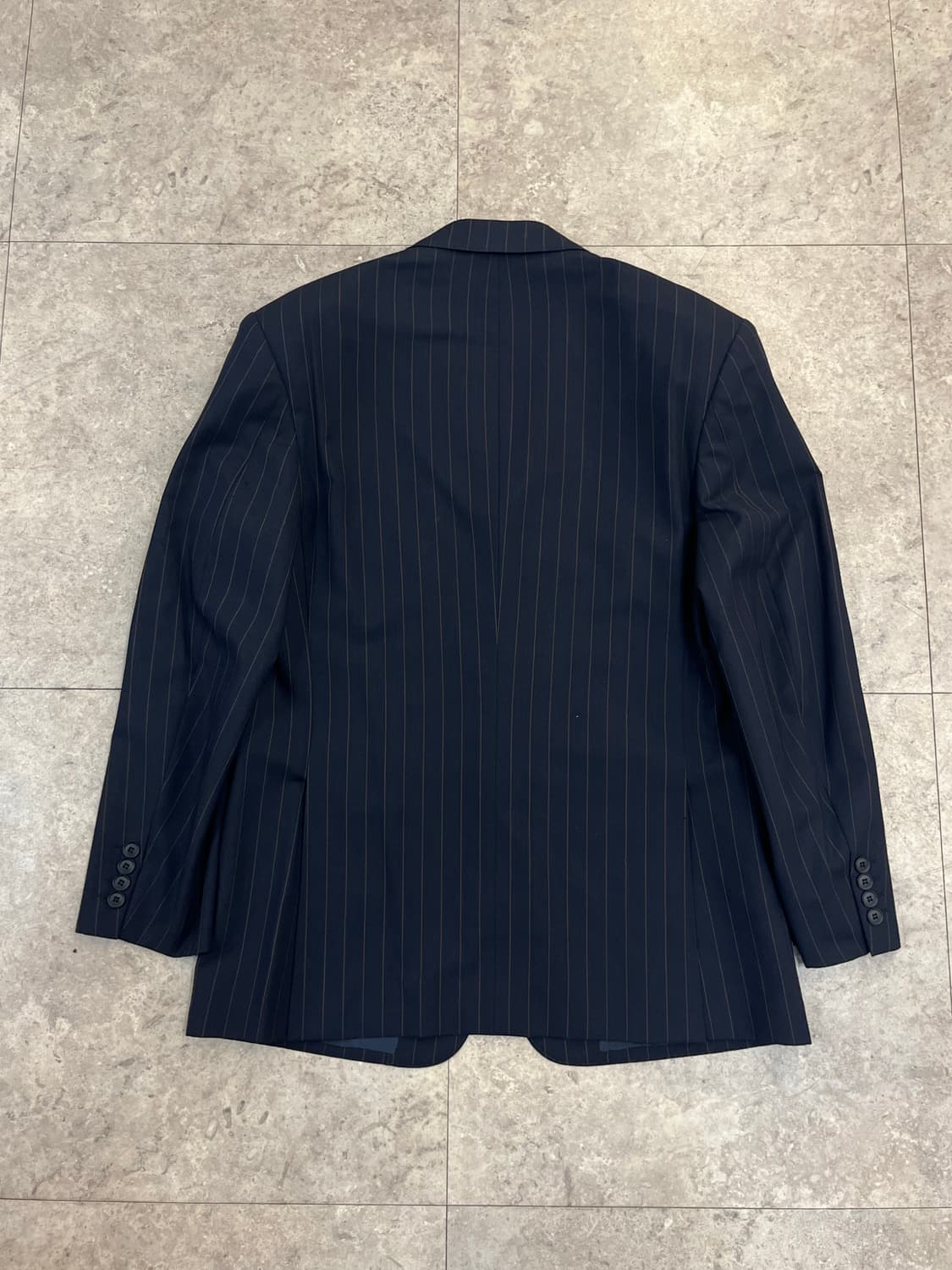 잉글랜드 에르메네질도 제냐 원단 스트라이프 자켓 네이비 #csz3732 상품이미지7