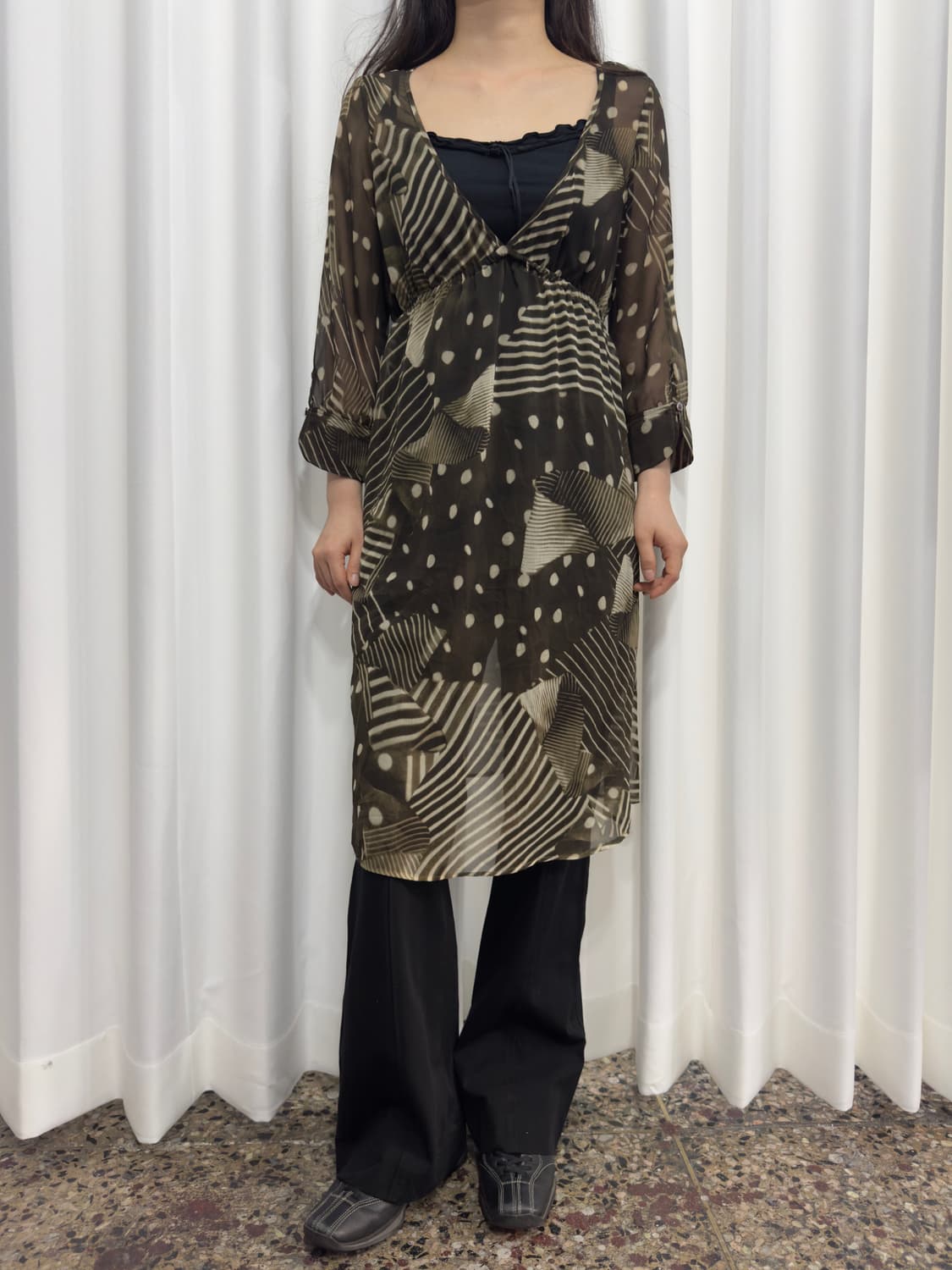 seethrough blouse  상품이미지1