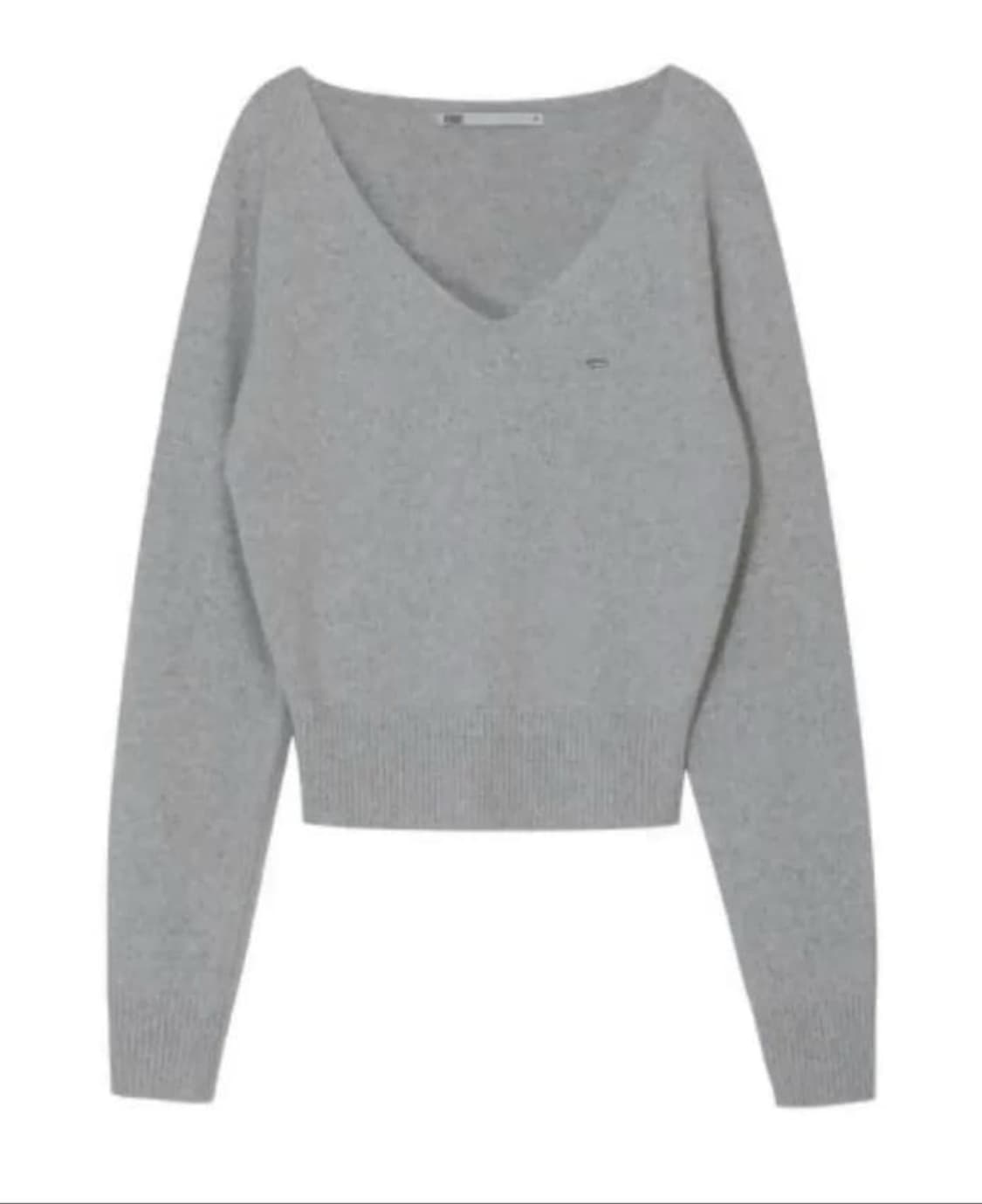 보헤미안 서울 루즈핏 브이넥 울니트 그레이 상품이미지2