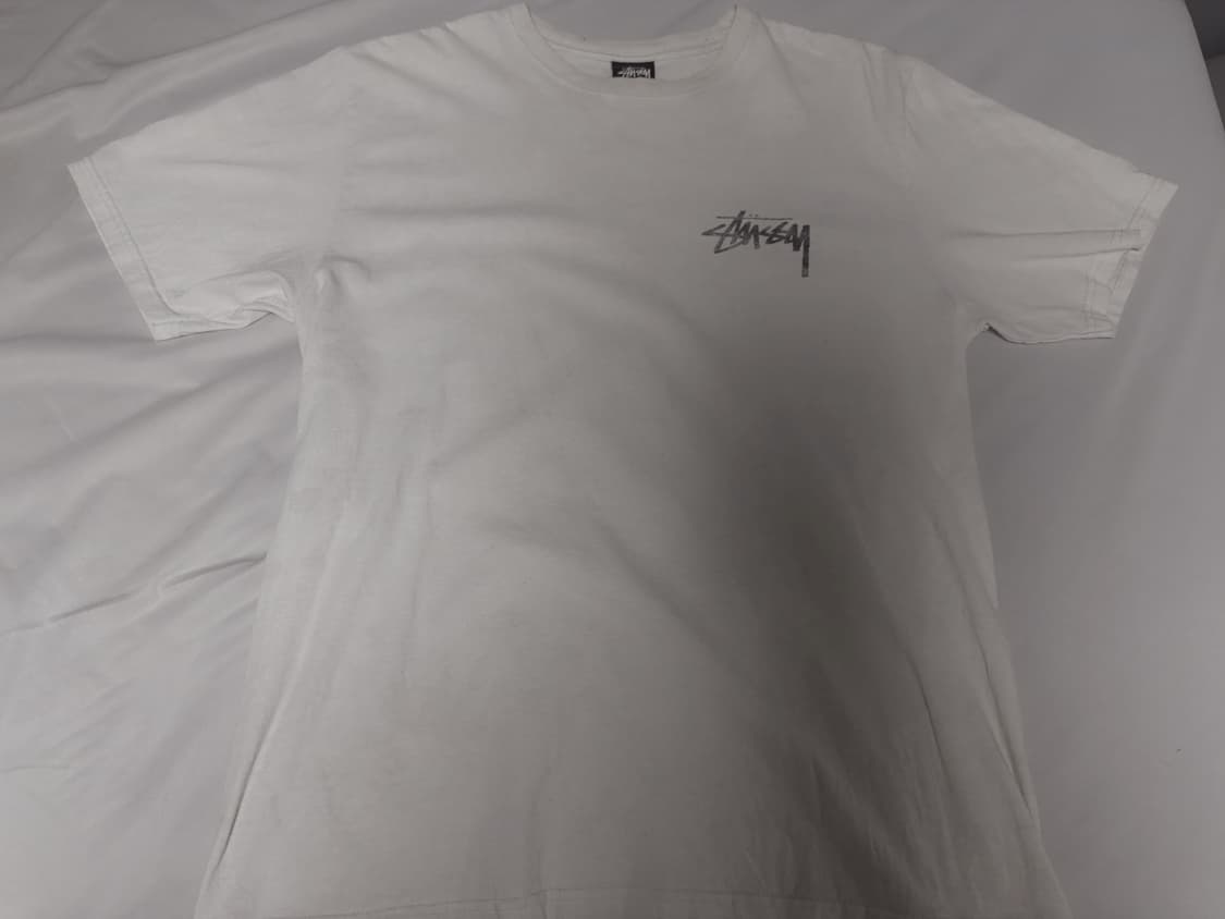 스투시 플러시 티셔츠 화이트 상품이미지3