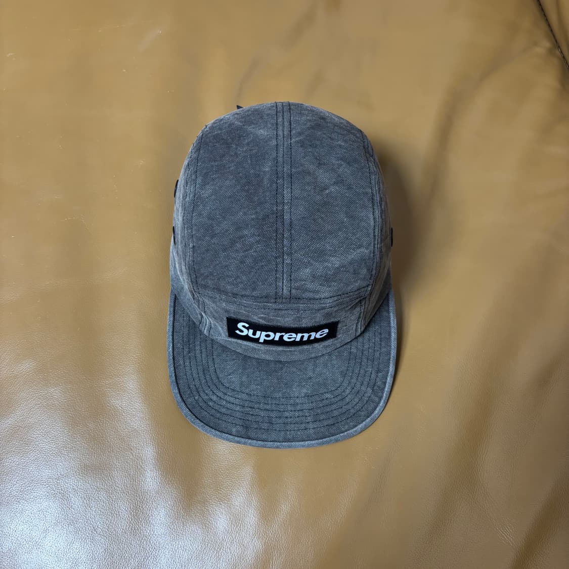 Supreme 슈프림 스톤 워시드 블랙 캠프캡 모자 (Black) 상품이미지5