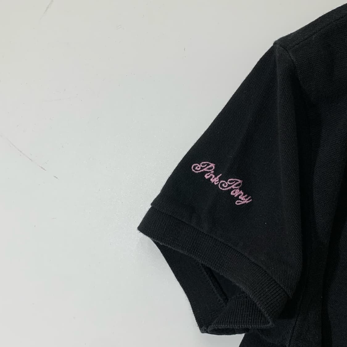 폴로 랄프로렌 빅포니 블랙 반팔 카라티 핑크 블랙 상품이미지3