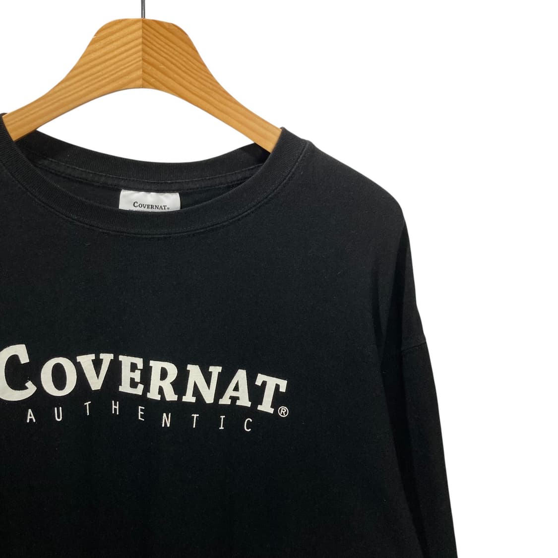 커버낫 로고 블랙 롱슬리브 상품이미지3