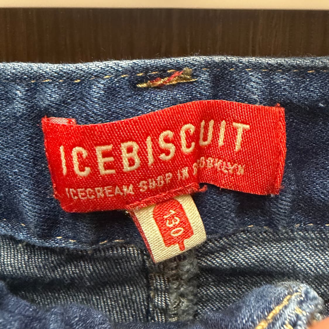 아이스비스킷 데님 바지 130 상품이미지2