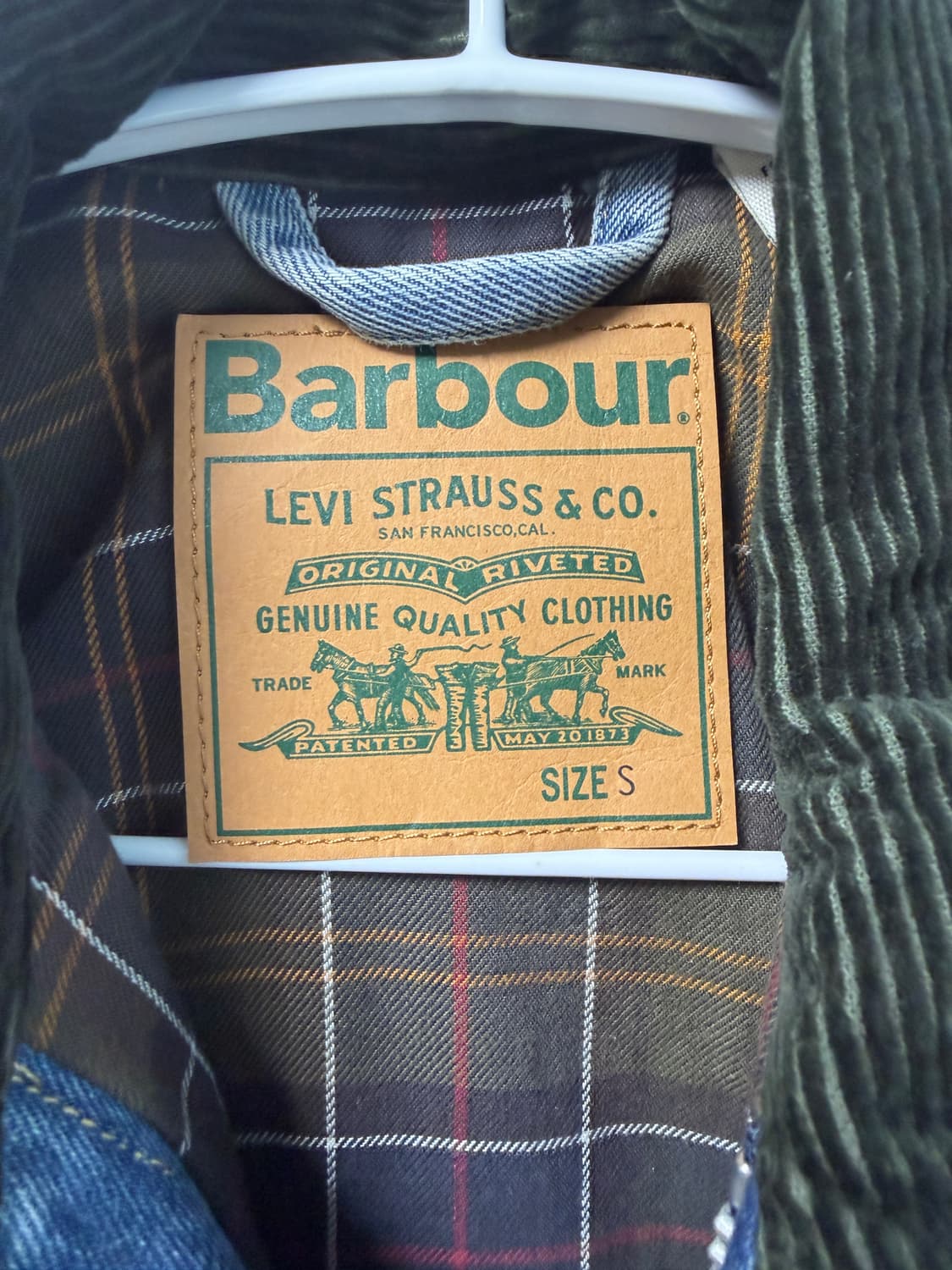 리바이스 x 바버 타입 II 트러커 자켓 빈티지 워시드 데님 상품이미지2