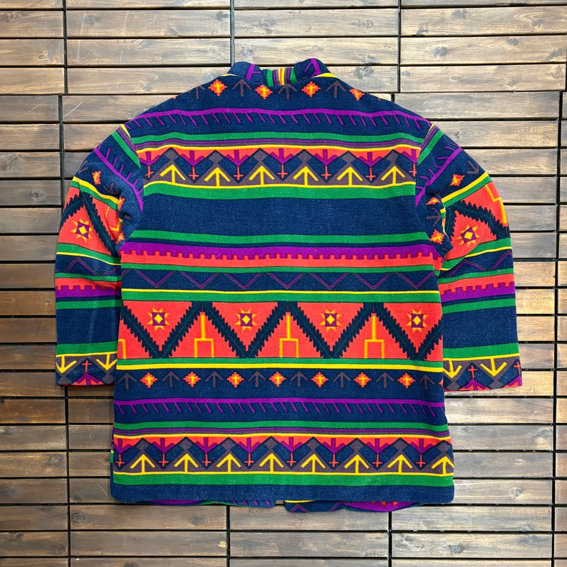 (XL) 빈티지 나바호 패턴 울 코트 상품이미지3