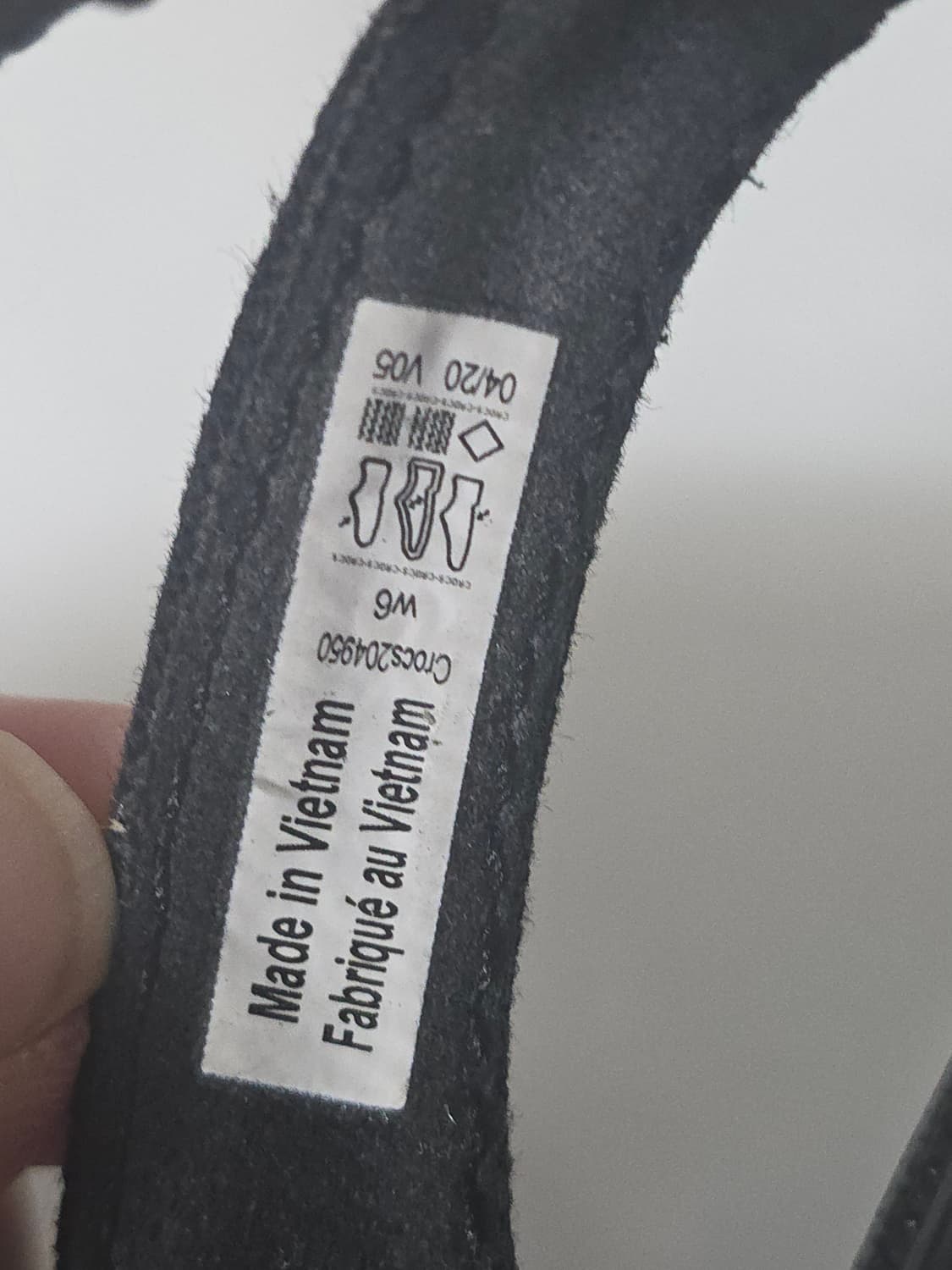 크록스 블랙 웨지 샌들 230 상품이미지5