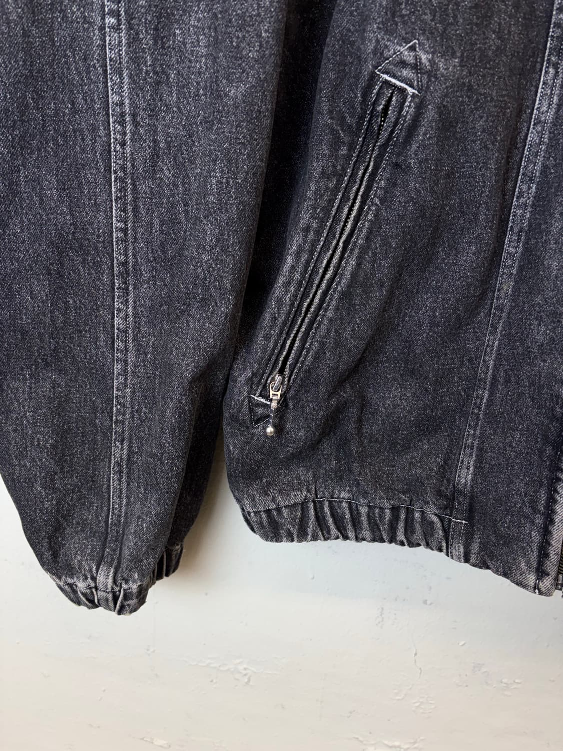 FUZZ 퍼즈 워시드 데님 블루종 자켓 상품이미지6