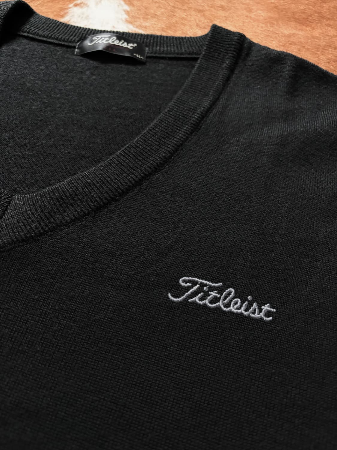 JPN 니트 블랙 V neck 상품이미지4