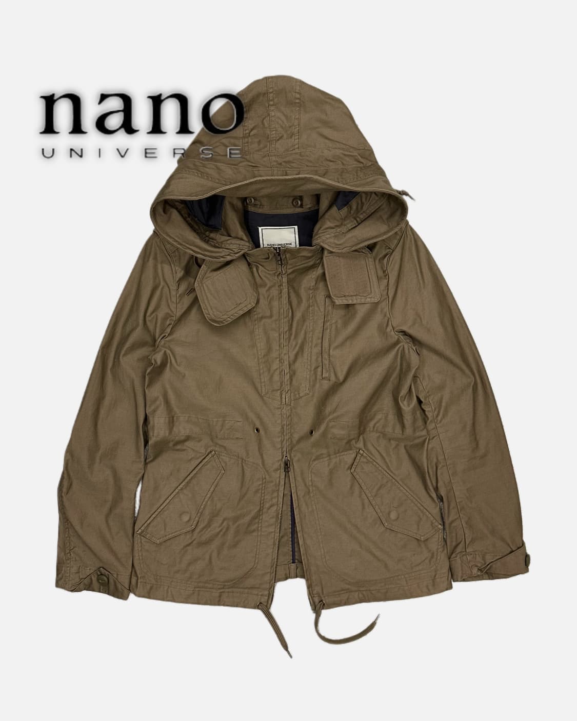 NANO UNIVERSE beige mountain parka 상품이미지1
